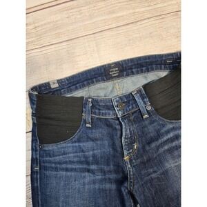 Citizens of Humanity Women's Maternity Jeans Side Panel Racer Low Rise Size 25
